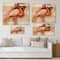 Designart - Portrait of Pink Flamingo II - Farmhouse Print on Natural Pine Wood